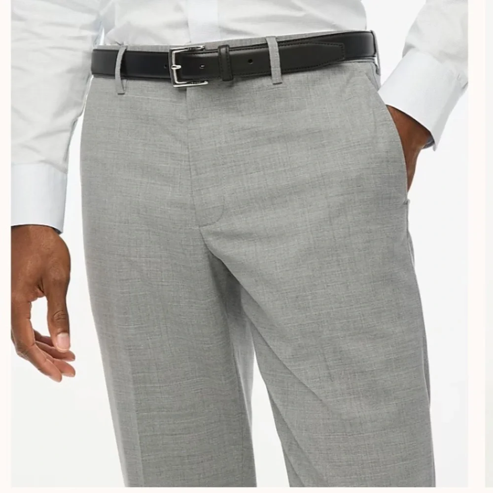 J crew light grey Thompson suit pant in four-season wool blend